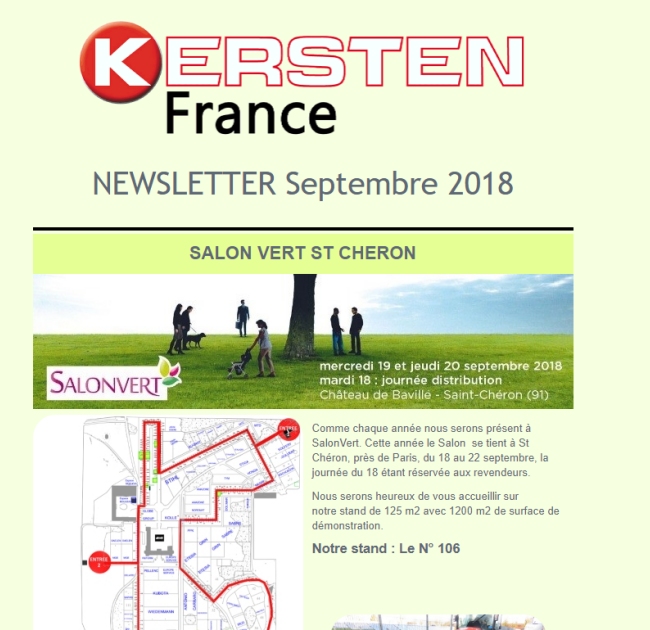Newsletter Septembre 2018